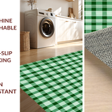 Chic Earthy Checkered Textures(Green)