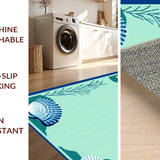 Ultra Soft Area Rug, Non Slip, Stain Resistant, Washable Area Rugs for Living Room, Bedroom, Tranquil Blue Ombre Texture(Blue)