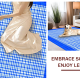 Vibrant Seasonal Checkerboard Look(Blue)