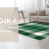 Fresh Green White Plaid Elegance(Green)