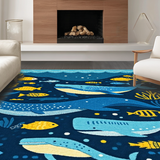 Colorful Whale Alphabet Aesthetic(Blue)