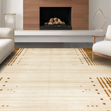 Ultra Soft Area Rug, Non Slip, Stain Resistant, Washable Area Rugs for Living Room, Bedroom, Unique Minimalist Animal Impression(Beige)