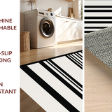 Timeless Contrast Linear Weave Farmhouse Inspired Home Accent(Beige)