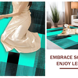 Chic Low Key Abstract Motif(Blue)