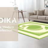 Green Irregular Fluid Motif(Green)