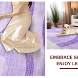 Ultra Soft Area Rug, Non Slip, Stain Resistant, Washable Area Rugs for Living Room, Bedroom, Artful Soft Plush Ombre Design(Purple)