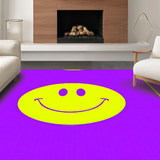 Ultra Soft Area Rug, Non Slip, Stain Resistant, Washable Area Rugs for Living Room, Bedroom, Trendy Cheerful Color Burst(Purple)