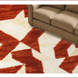 Ultra Soft Area Rug, Non Slip, Stain Resistant, Washable Area Rugs for Living Room, Bedroom, Soft Geometric Nursery Rug in Warm Tones(Brown)