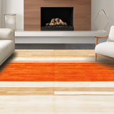 Ultra Soft Area Rug, Non Slip, Stain Resistant, Washable Area Rugs for Living Room, Bedroom, Playful Bold Color Splash Design(Beige)