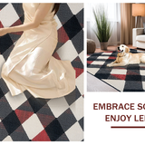 Chic Abstract Gray Tiled Composition(Beige)