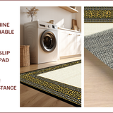Ultra Soft Area Rug, Non Slip, Stain Resistant, Washable Area Rugs for Living Room, Bedroom, Elegant Wildlife Inspired Aesthetic(Beige)