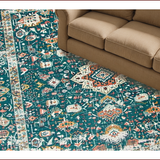 Rustic Dark Green Tiled Motif(Green)