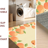 Ultra Soft Area Rug, Non Slip, Stain Resistant, Washable Area Rugs for Living Room, Bedroom, Whimsical Tropical Patterned Delight(Orange)