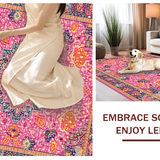 Trendy Retro Linear Composition(Pink)