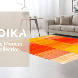 Ultra Soft Area Rug, Non Slip, Stain Resistant, Washable Area Rugs for Living Room, Bedroom, Vibrant Abstract Color Splash Design(Yellow)