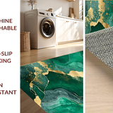 Artful Emerald Swirl Design Element(Green)