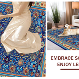 Vibrant Floral Geometric Fusion(Blue)