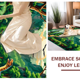 Charming Earthy Toned Safari Scene(Green)