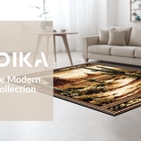 Ultra Soft Area Rug, Non Slip, Stain Resistant, Washable Area Rugs for Living Room, Bedroom, Rustic Western Cactus Tapestry(Brown)