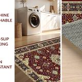 Bold Medallion Art Nouveau Influence(Red)