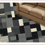 Elegant Monochrome Abstract Geometry(Black)