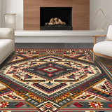 Ultra Soft Area Rug, Non Slip, Stain Resistant, Washable Area Rugs for Living Room, Bedroom, Trendy Playful Striped Aesthetic(Brown)