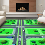 Colorful Miniature Metropolis Layout(Green)