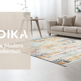 Ultra Soft Area Rug, Non Slip, Stain Resistant, Washable Area Rugs for Living Room, Bedroom, Whimsical Creamy Contemporary Style(Gold)