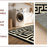 Elegant Black Beige Trellis Aesthetic(Beige)