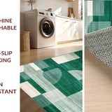 Fresh Green and Cream Swirl Design(Green)