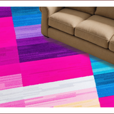 Ultra Soft Area Rug, Non Slip, Stain Resistant, Washable Area Rugs for Living Room, Bedroom, Fluffy Colorful Nursery Shag Carpet for Girls(Red)