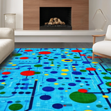 Interactive Round Patterned Accent(Blue)