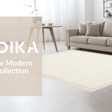 Ultra Soft Area Rug, Non Slip, Stain Resistant, Washable Area Rugs for Living Room, Bedroom, Trendy Warmth with Bubble Texture(Beige)