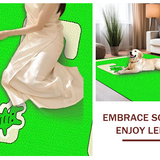 Ultra Soft Area Rug, Non Slip, Stain Resistant, Washable Area Rugs for Living Room, Bedroom, Vibrant Faux Animal Shape Appeal(Green)