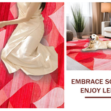 Luxurious Plush Heart Decoration(Red)