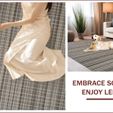 Ultra Soft Area Rug, Non Slip, Stain Resistant, Washable Area Rugs for Living Room, Bedroom, Warm Slate Gray Toned Simplicity(Gray)