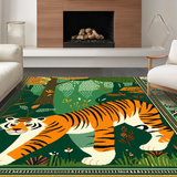 Bright Quirky Tiger Graphic(Green)
