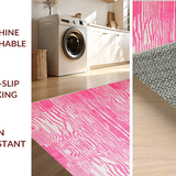 Ultra Soft Area Rug, Non Slip, Stain Resistant, Washable Area Rugs for Living Room, Bedroom, Elegant Minimalist Pink Pattern(Pink)