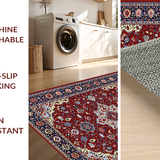 Vibrant Red Geometric Motif(Red)