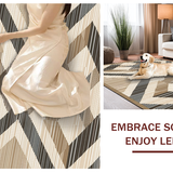 Contemporary Diamond Motif in Brown(Beige)