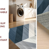 Ultra Soft Area Rug, Non Slip, Stain Resistant, Washable Area Rugs for Living Room, Bedroom, Stylish Subtle Ombre Design(Gray)