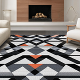 Distinctive Gray Tiled Patterned(Gray)