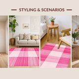 Fresh White and Pink Visual Harmony(Pink)