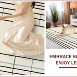 Contemporary Geometric Stripe Elegance(Beige)
