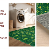 Ultra Soft Area Rug, Non Slip, Stain Resistant, Washable Area Rugs for Living Room, Bedroom, Vibrant Nature-Inspired Aesthetic(Green)