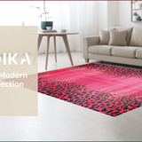 Ultra Soft Area Rug, Non Slip, Stain Resistant, Washable Area Rugs for Living Room, Bedroom, Vibrant Animal Print Aesthetic(Pink)