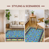 Elegant Retro Garden Design(Blue)