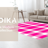 Charming Geometric Smiley Motif(Pink)
