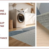 Ultra Soft Area Rug, Non Slip, Stain Resistant, Washable Area Rugs for Living Room, Bedroom, Contemporary Minimalist Dining Room Soft Indoor Rug(Gray)
