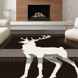 Ultra Soft Area Rug, Non Slip, Stain Resistant, Washable Area Rugs for Living Room, Bedroom, Handcrafted Organic Shape Statement(White)
